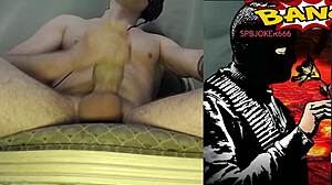 huge monster cock masturbation with cumshot