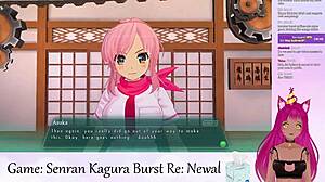 vtuber lewdneko plays senran kagura burst part 1