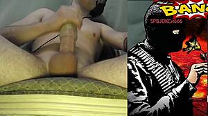 huge monster cock masturbation with cumshot