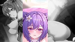 Keqing moans in hentai compilation