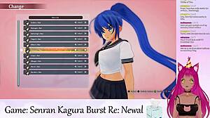vtuber lewdneko plays senran kagura burst part 1