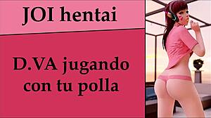 D VA says she wants to play with your cock, follow her instructions!