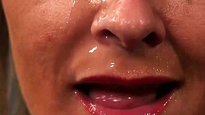 'spicy stunner, gulp all my cum on your face,' he says in pov blowbang