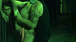 the b virgin in euro bondage outdoor gets dominated by guys making passes