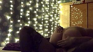 the guy fucked this milf in stockings, making her cum from licking her ass