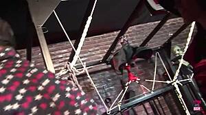 दो बिग टिटेड ब्रूनेट्स स्टनिंग जर्मन गाय के साथ वाइल्ड थ्रीसम का मजा लेती हैं