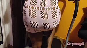 Vibrator Salesman Fucks Ebony Client With Big Ass In Lingerie 😈