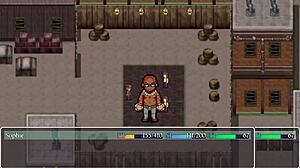 does the detective girl fight the old man and his giant robot?