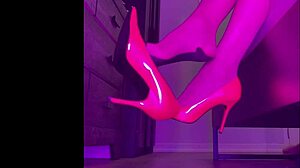 Paulette Lerouge Dangles Stilettos In Stockings