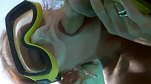 teen minnie manga gives hardcore blowjob underwater in steamy jacuzzi scene. pure wet action unfolds.