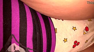 my best friend tempts me with her cartoon panties