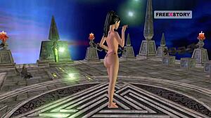 Indiase bhabhi toont sexy poses in geanimeerde porno