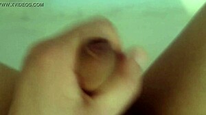 hot gay guy masturbates intensely alone.