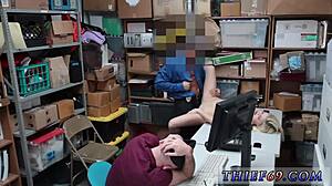 blonde teen caught in taboo deep anal act. police suspect and accomplice face hardcore consequences.