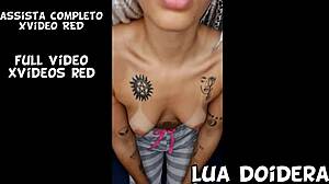 Lua doidera brincando sozinha em casa ate gozar com brinquedinho novo as brazilian ebony teen 18+ masturbates to orgasm with perfect body latina ass in black solo