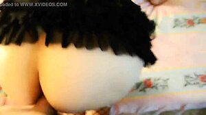 hot sex in stockings with amateur mature taking monster cock and cumshot on ass!