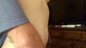 Bound wife Mary masturbates intensely