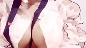 Morena Shows Off Big Ass And Tits.