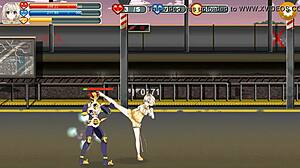 is cute girl fucking soldiers in magical angel fairy flower hentai game?