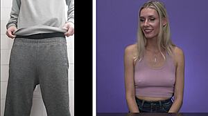 Emily Jade rates my cumshot—how does she react to it?