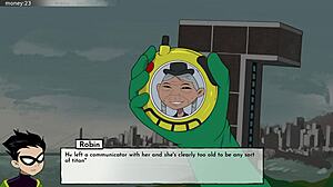 Teen Titans Hentai: Part 12 - Cumming on Blackfire in Animated Action.