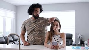 Wow! Small Tits Dani Blu Takes Hard Dicking from James Angel!