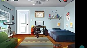 Summertime Saga 33: College Student Interacts with Asian Teacher in Classroom Setting