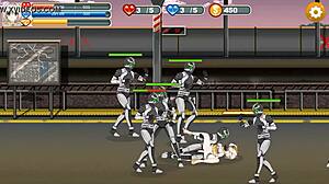 is cute girl fucking soldiers in magical angel fairy flower hentai game?