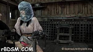 brunette minx uses sex-toy to cum hard 😈💦