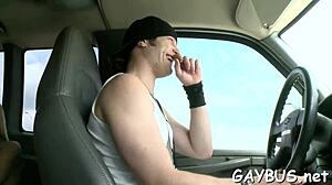 Gay guys giving oral service in porn