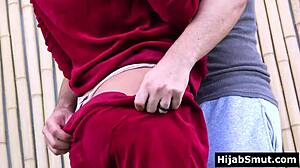 Muslim Girl in Hijab Betrays Husband with Trainer's Wild Licks