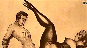 Vanha eroottinen piirros herättää kuumia retrofiiliksiä klassisessa hentai-tyylissä!