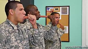 Gay Blowjob In Theater: Drill Sergeant Says Yes
