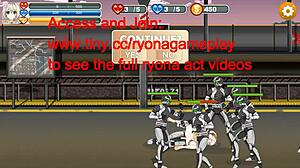 is cute girl fucking soldiers in magical angel fairy flower hentai game?