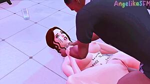 I am the family taboo slut stepsister fucked hard by visitors in hentai sims 4