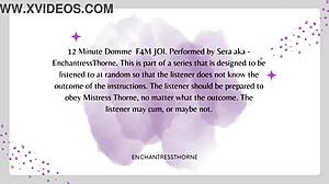 Femdom Joi-Cei 3of12：私の支配感じて、射精を導くわ