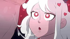 Modeus the lustful demon sucks big cock 😈