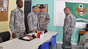 Gay Blowjob In Theater: Drill Sergeant Says Yes