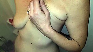 helping lexie cum hard with milky squirt in shower