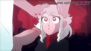 Modeus the lustful demon sucks big cock 😈