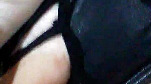 Black Dildo In Bound Mouth