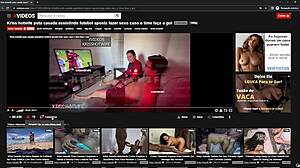 Kriss hotwife crua em roupa transparente ousada mostrando tetas grandes na academia