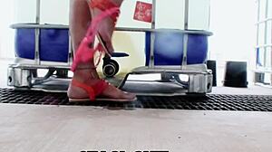 Staci Onit Wears Pink Panties In Wet Scene