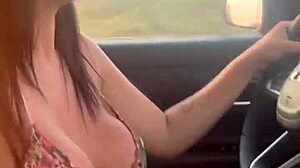 Skilled Prostitute Sucks Cock While Driving