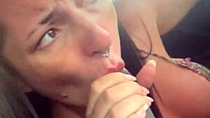 Skilled Prostitute Sucks Cock While Driving