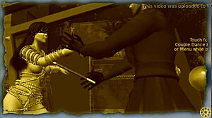 Bound Woman Dances Seductively in Restrictive Bondage Gear