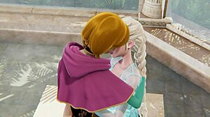 OMG, I’m totally obsessed with this 3D Frozen lesbian vid of Elsa and Anna!