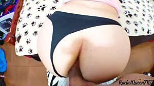 Sexy Curvy Colombian Getting Fucked Behind The Scenes