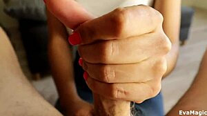 Milf Plays with Huge Cock and Helps Cum in POV