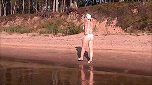 juicy milf rocking that big ass in white bikini